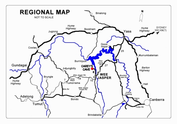 Map of Wee Jasper region